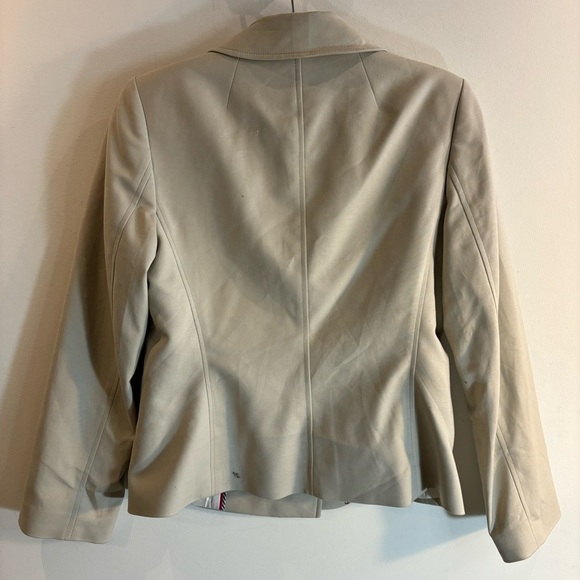 BANANA REPUBLIC Sz 10 Double Breasted Blazer Lined Shoulder Pads Classic Minimal - Picture 8 of 11